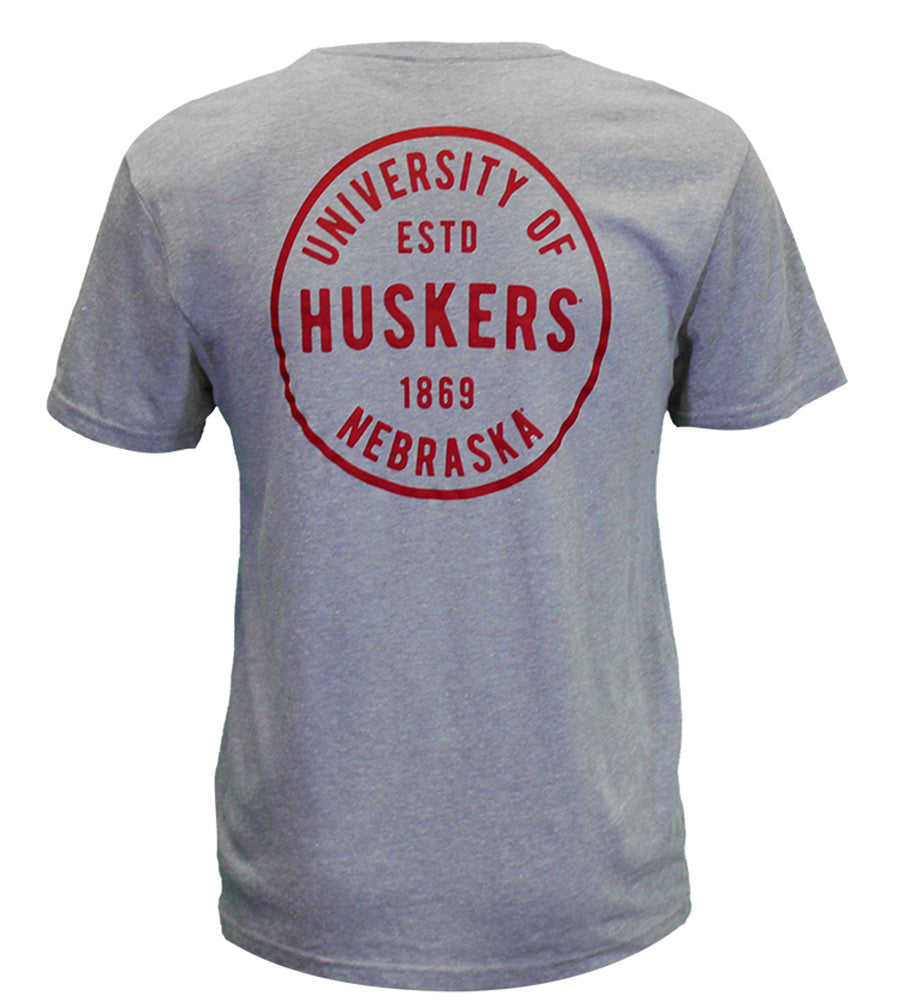 Adidas Nebraska Backside Emblem Tee