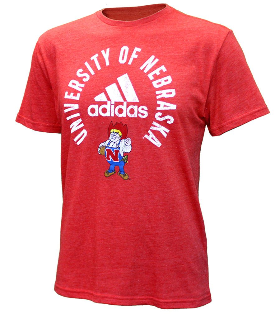 Adidas University of Nebraska Herbie Bullseye Tee