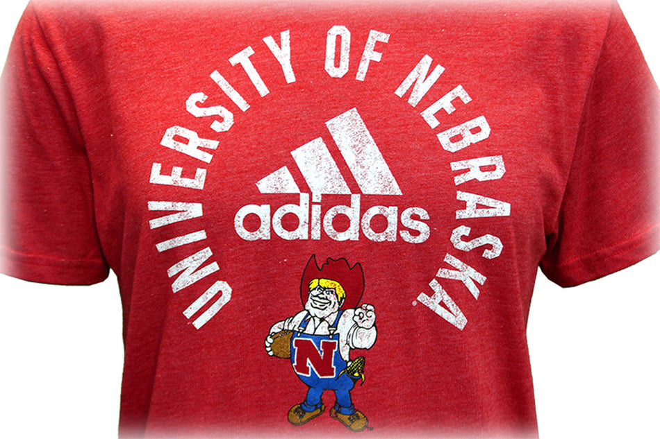 Adidas University of Nebraska Herbie Bullseye Tee