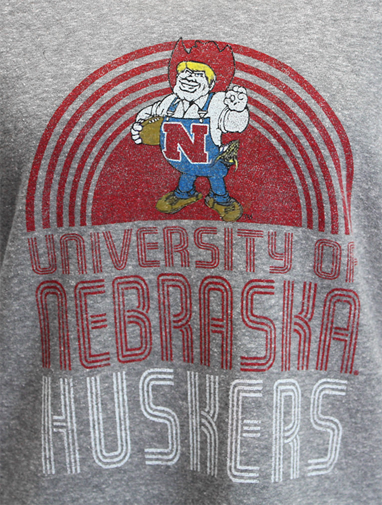 Ladies University of Nebraska LS Retro Tee