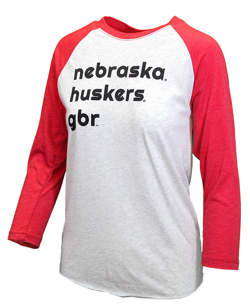 Ladies Nebraska Huskers GBR Raglan