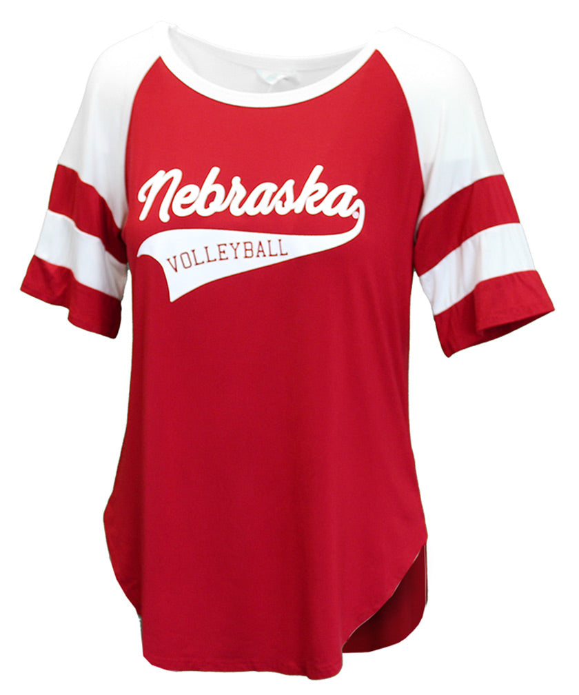 Womens Piko Nebraska Volleyball Top