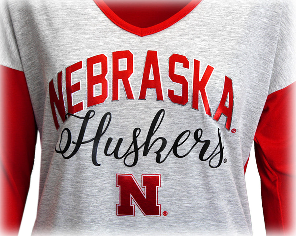 Lady Huskers Meet Your Match Long Tee