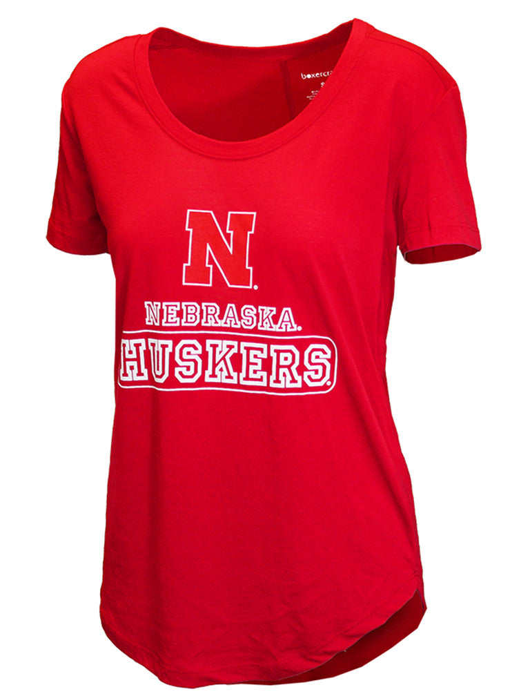 Ladies Scoop Flowy Nebraska Tee