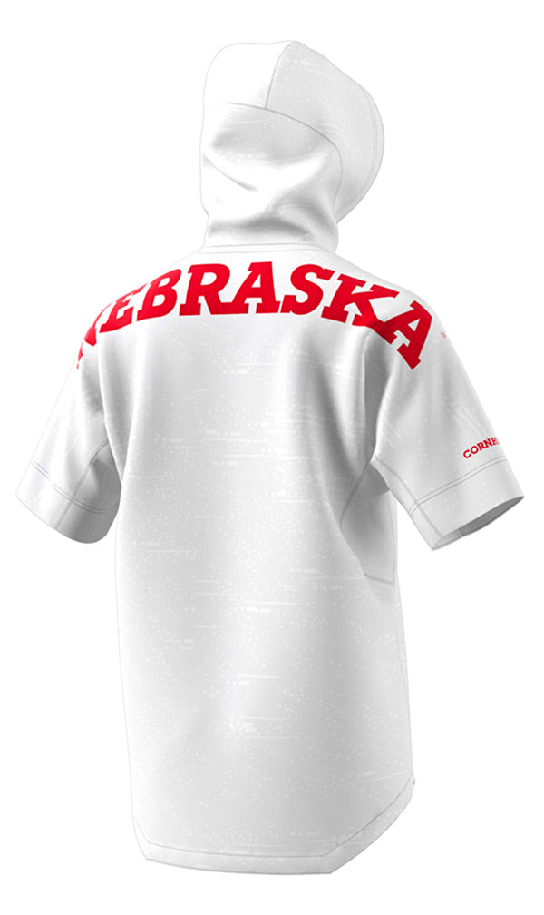 Adidas 2018 Nebraska Cager Hooded Warm Up