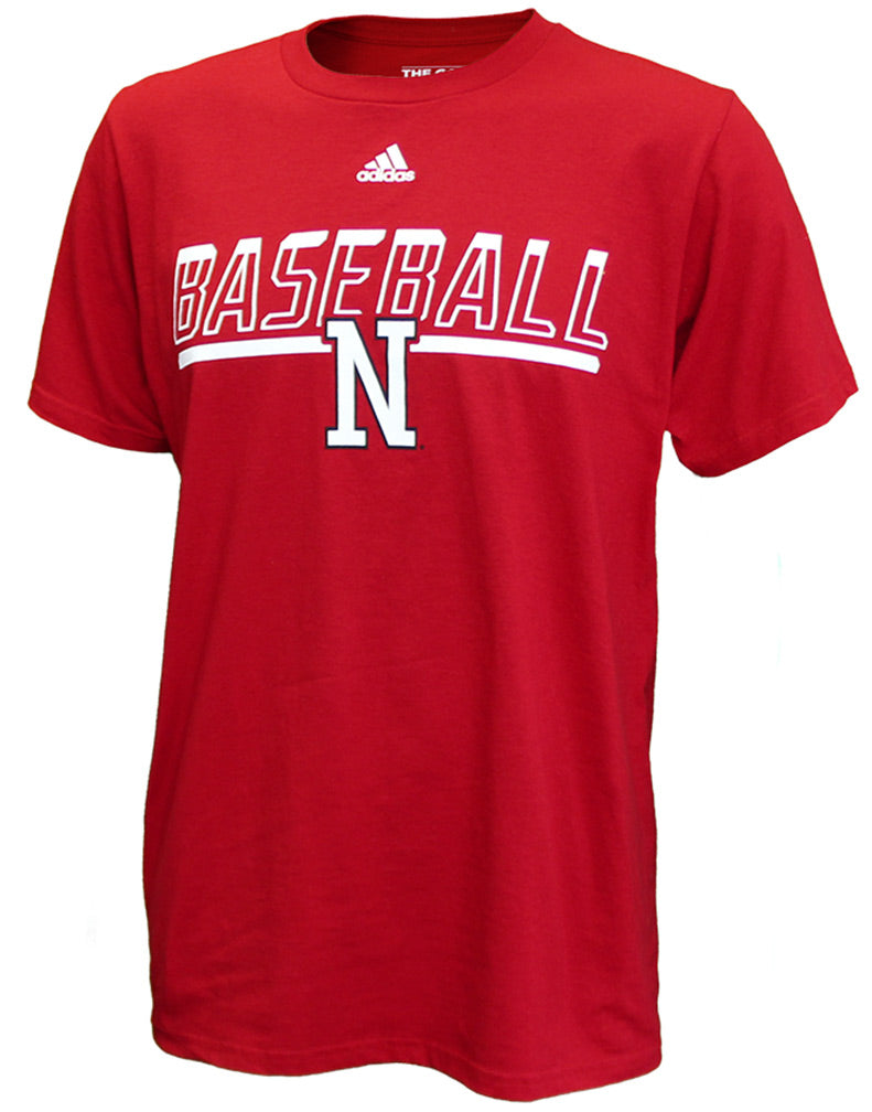 Adidas Safe At Home Nebraska Baseball Tee