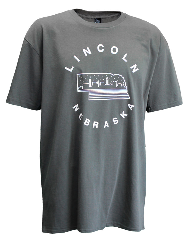 Lincoln Nebraska Skyline Tee