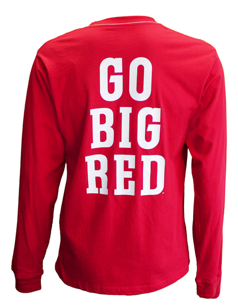 Go Big Red LS Pocket Tee