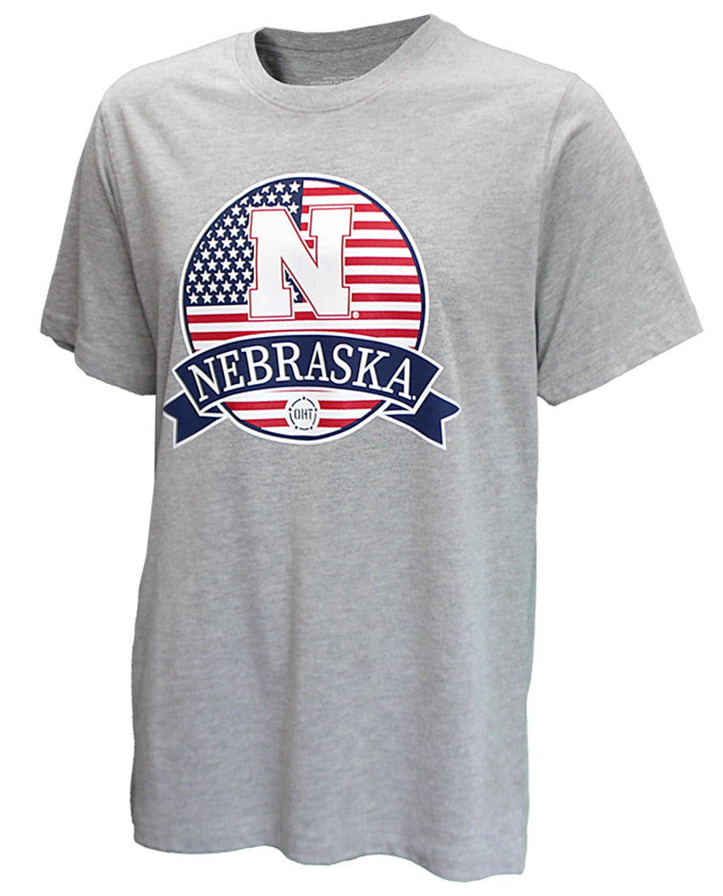 Nebraska Round Flag OHT Tee