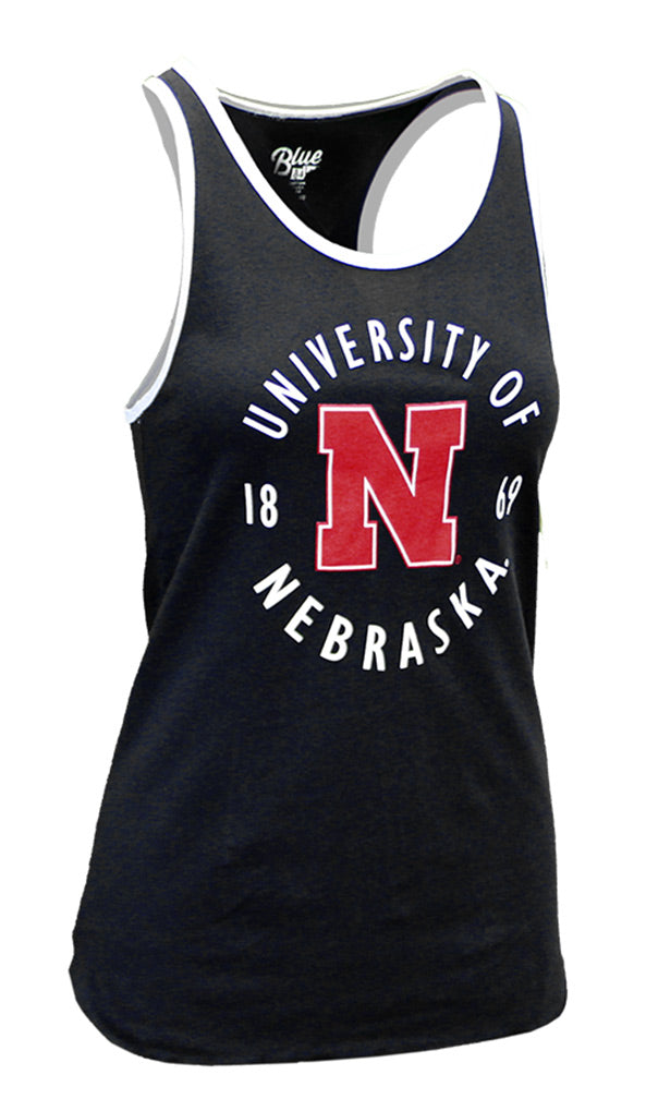 Ladies University of Nebraska Ringer Tank