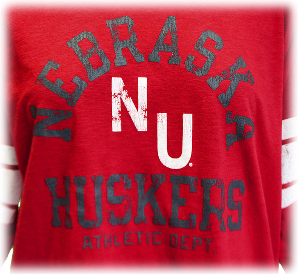 Womens Nebraska Huskers Athletic Dept. LS Tee