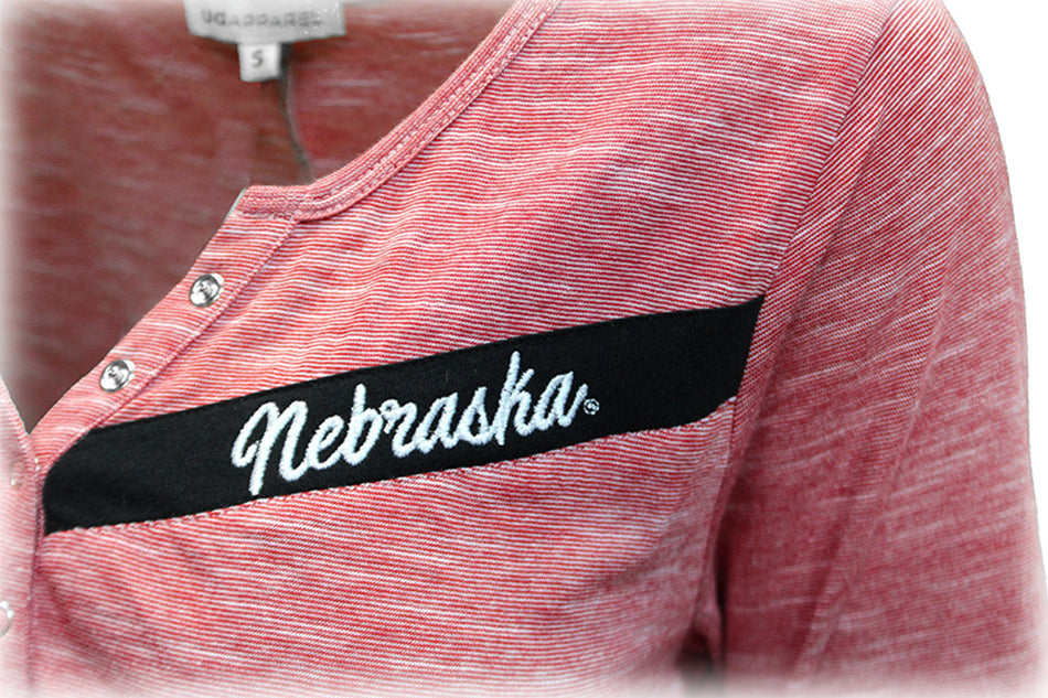 Womens Nebraska Cozy Henley