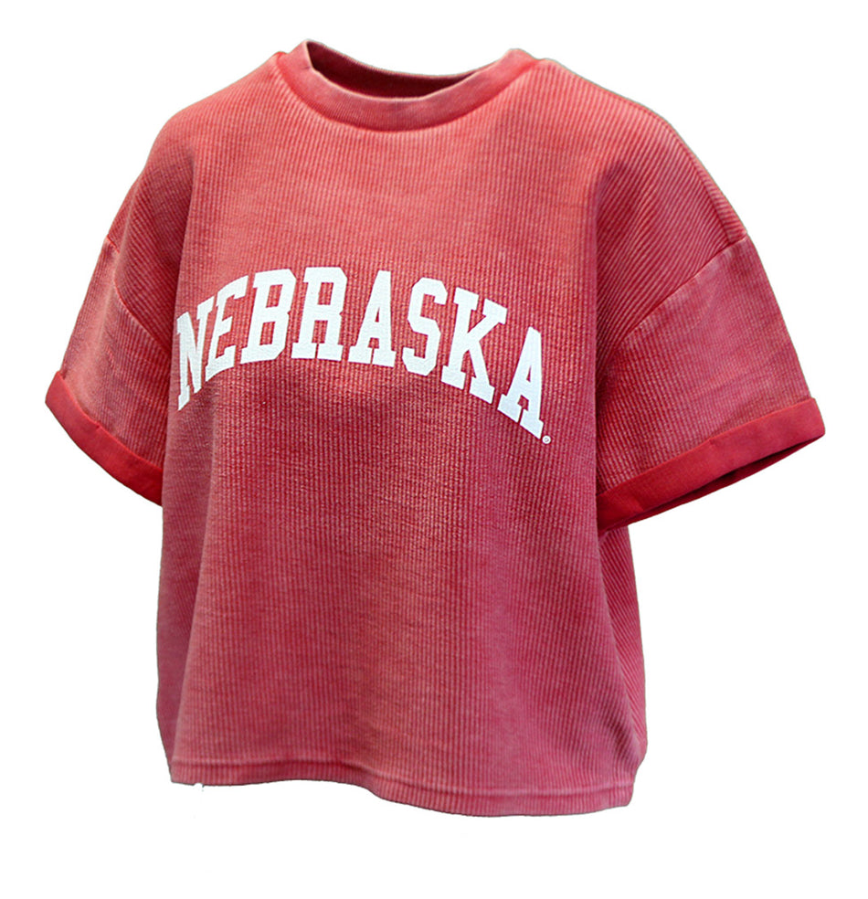 Womens Nebraska Corded Throwback Chicka-D