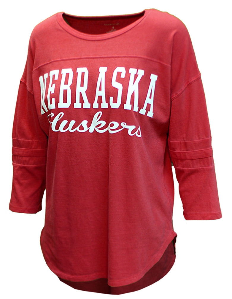 Womens Nebraska Huskers Vintage Jersey Tee