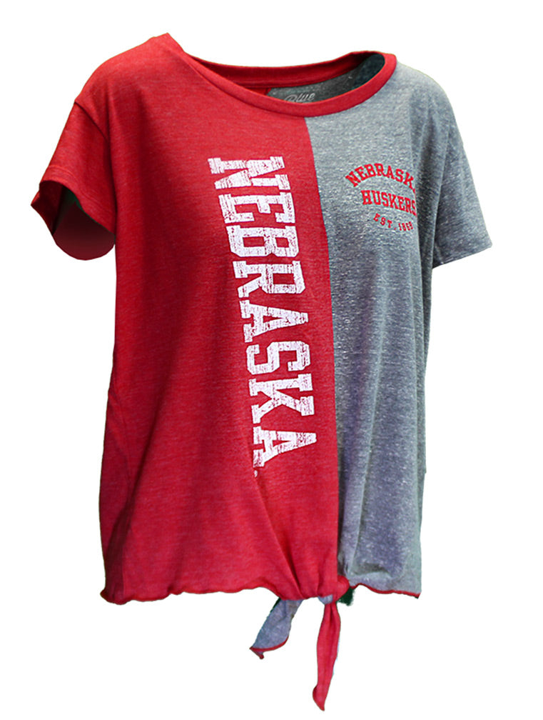 Womens Nebraska Billie Split Top