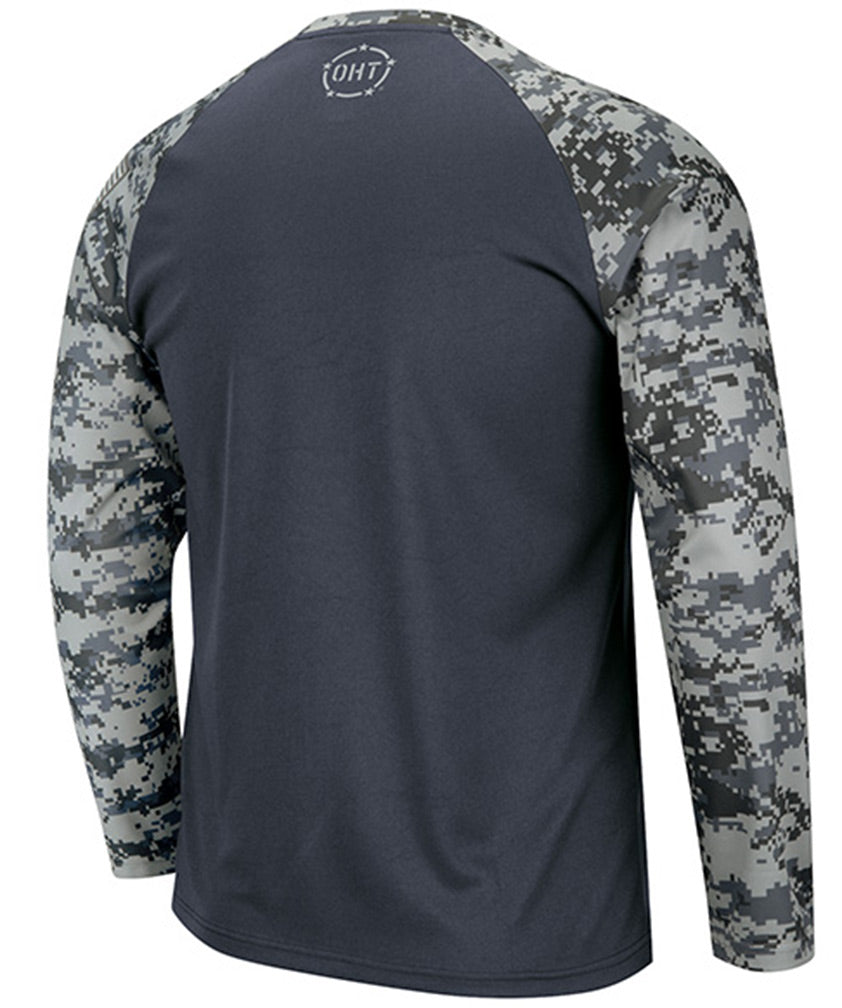 Nebraska OHT Camo Raglan LS Tee