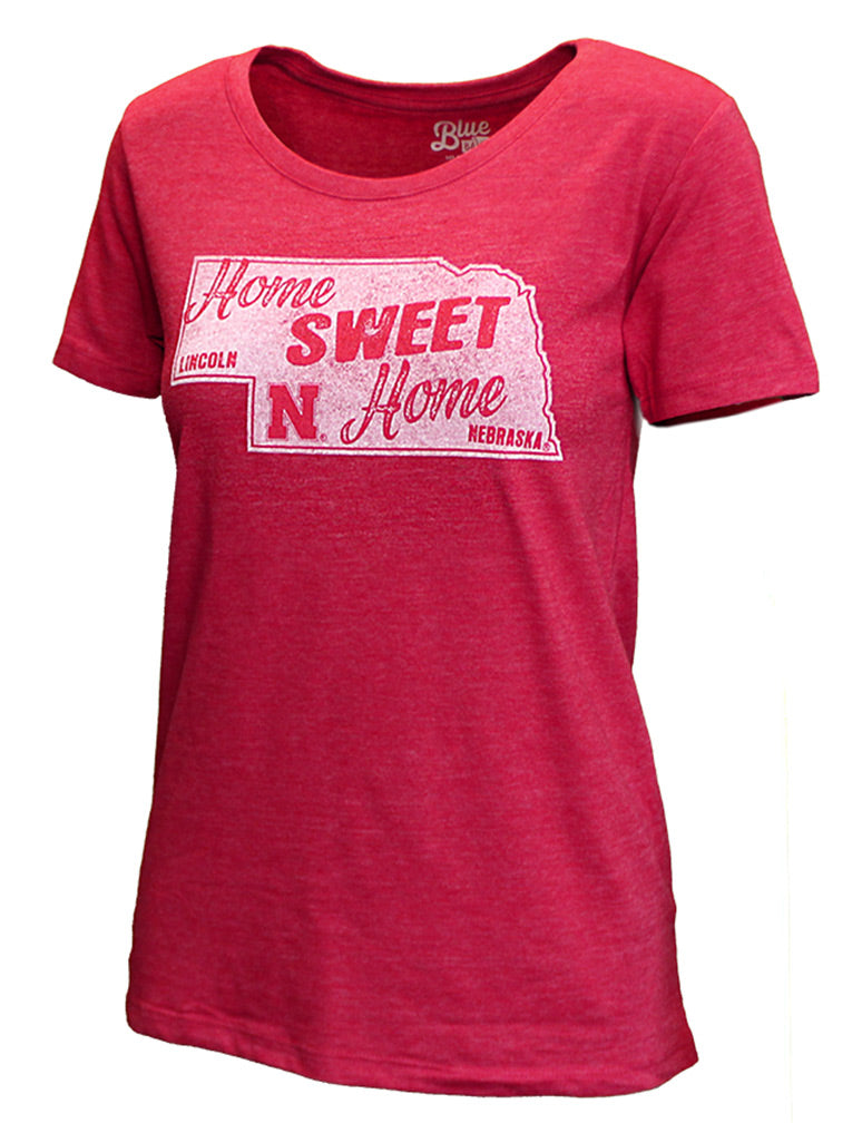 Womens Nebraska Home Sweet Home Tee