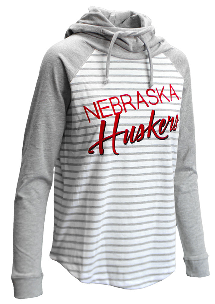 Womens Huskers Yacht Trip Hood Tee