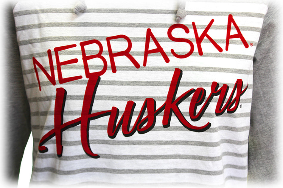 Womens Huskers Yacht Trip Hood Tee