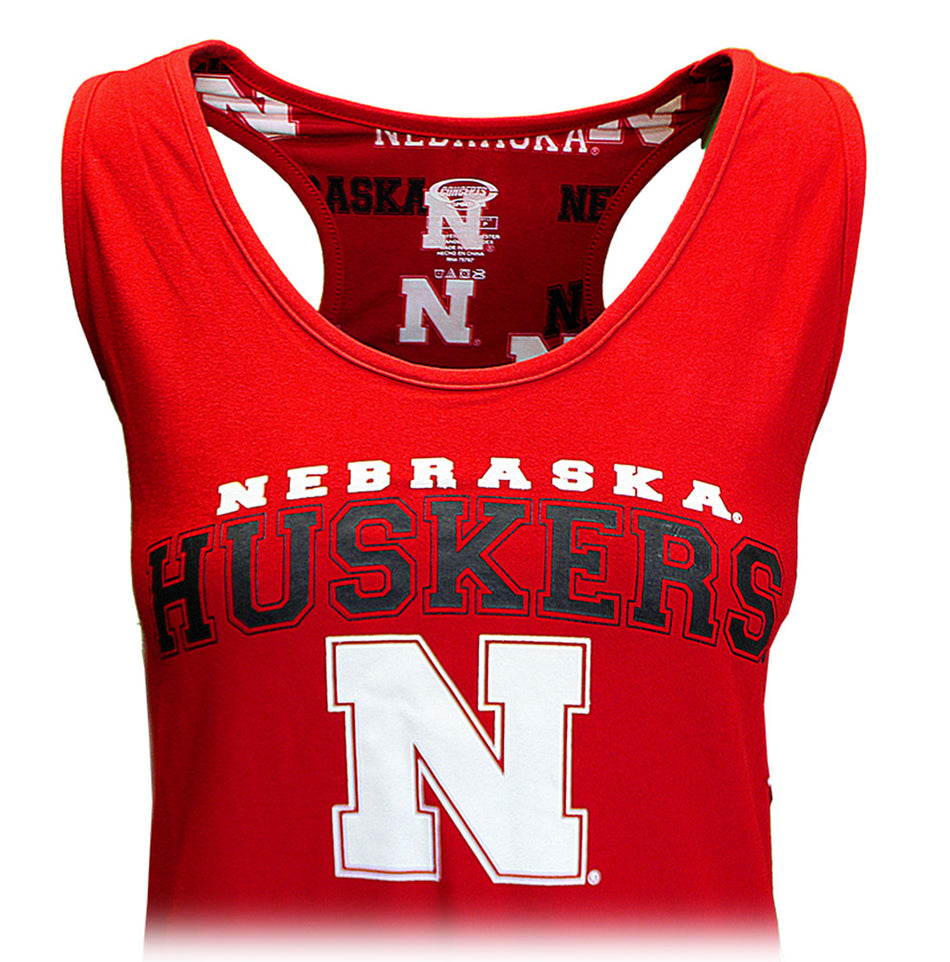 Ladies Nebraska Huskers Stretch Knit Tank
