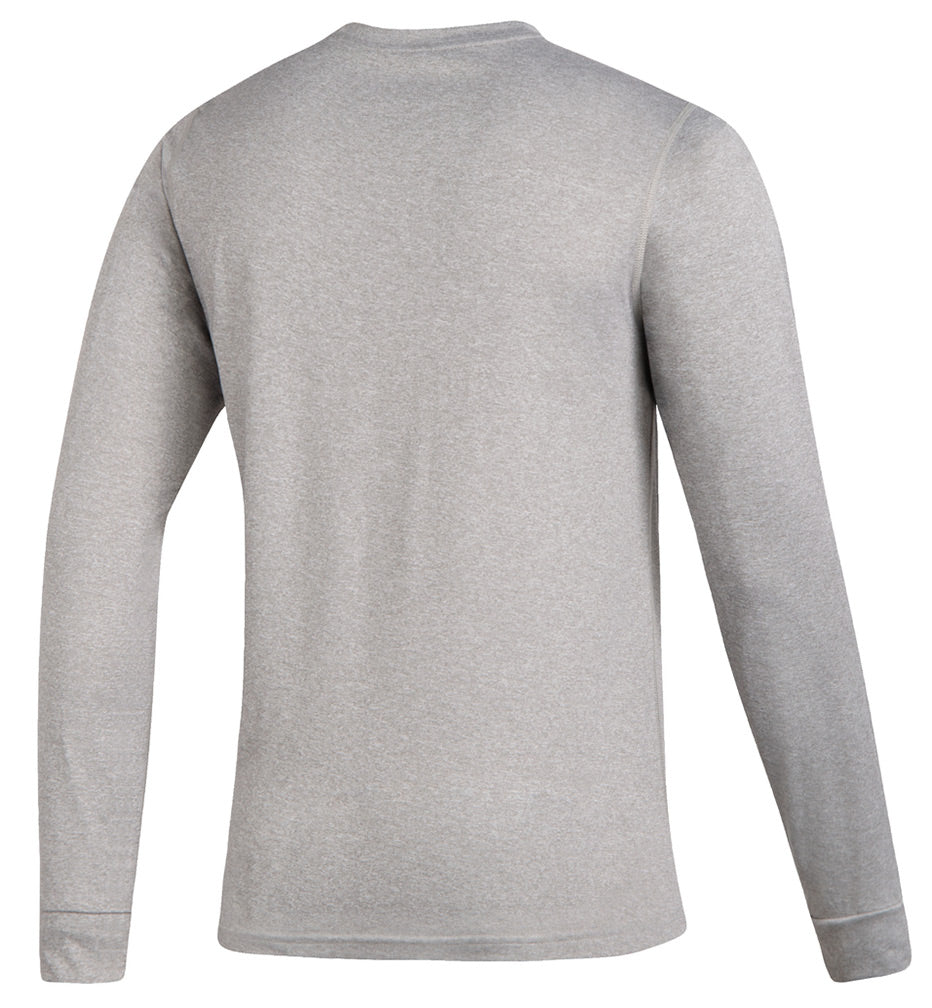 Adidas 2020 Nebraska Huskers Locker Tail Sweep LS Tee - Grey