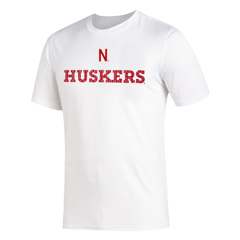 Adidas Huskers Numbers Amped Tee