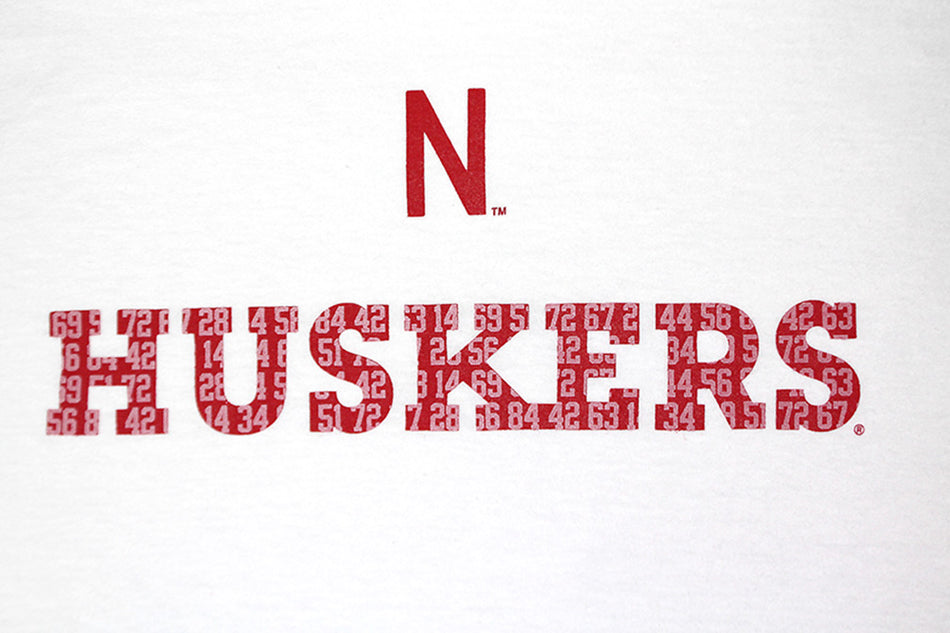Adidas Huskers Numbers Amped Tee