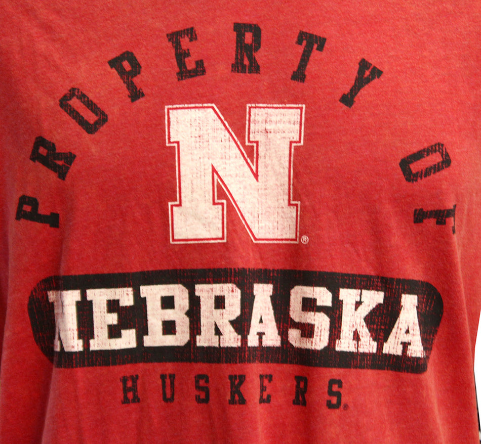 Property of Nebraska Huskers High Five LS Tee