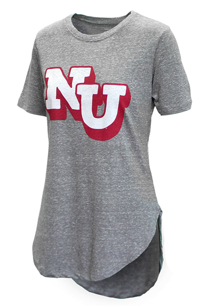 Womens Grey Knobi Rounded Tee Pressbox