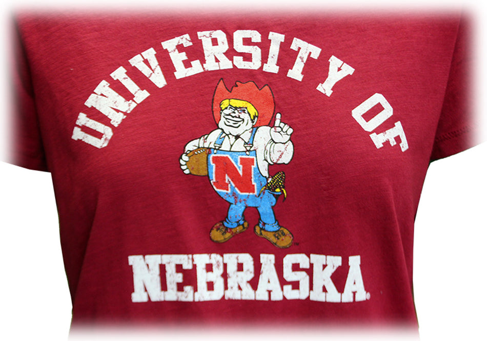 Womens Herbie N Nebraska Arch Slub Tee