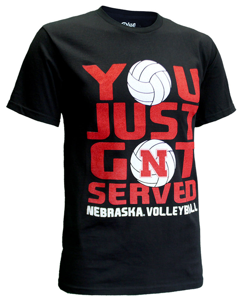 Get N Served Cornhuskers Volleyball Tee