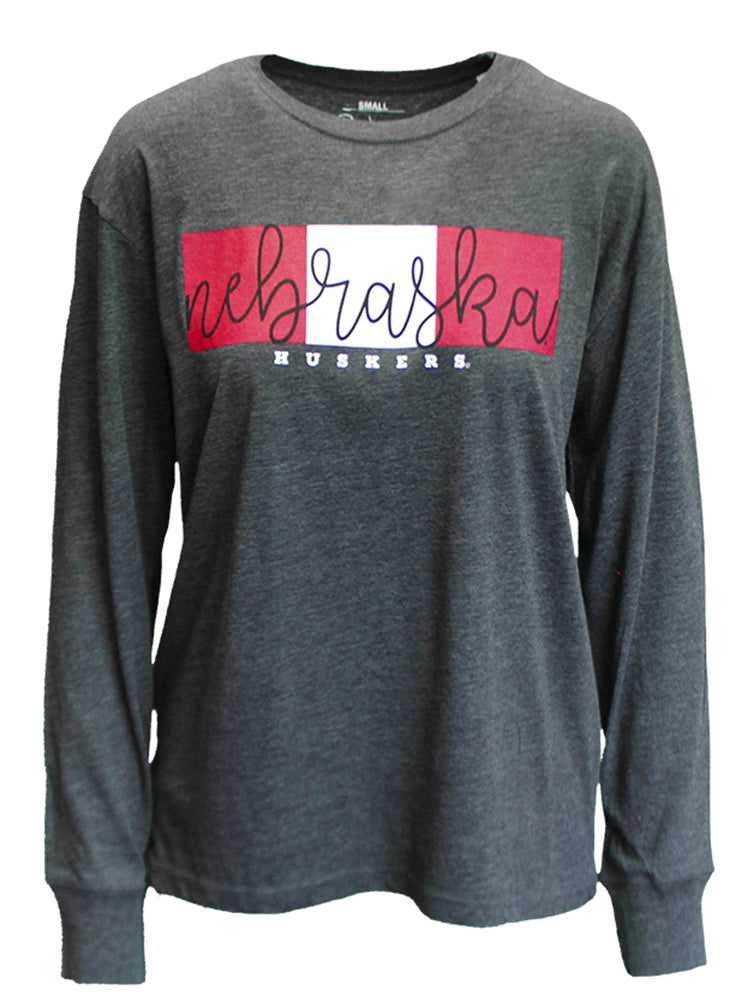 Lady Huskers Melange Colorblock Top