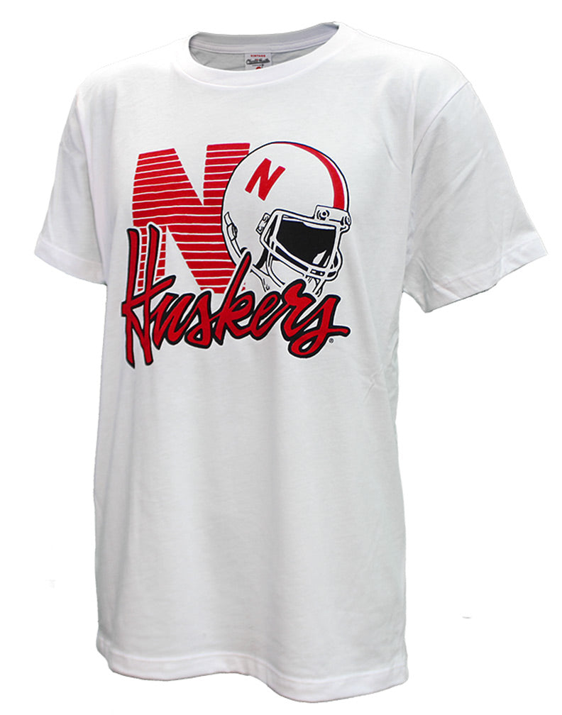 Classic Huskers 90's Helmet CH Tee