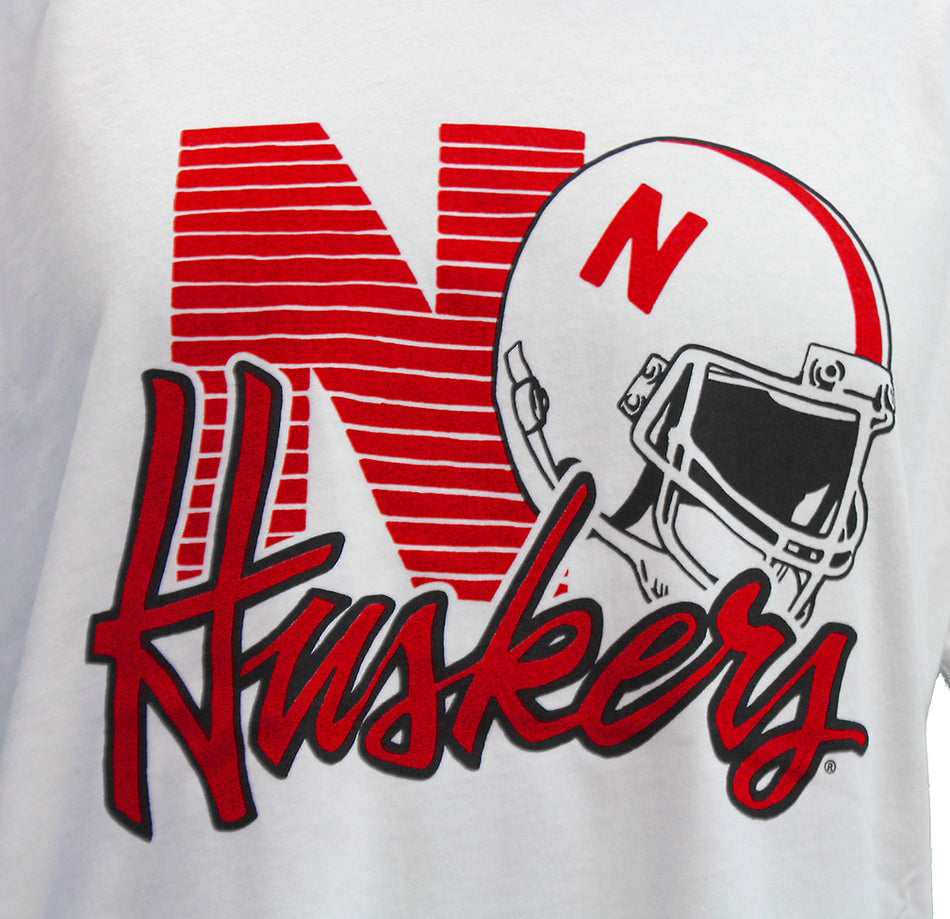 Classic Huskers 90's Helmet CH Tee