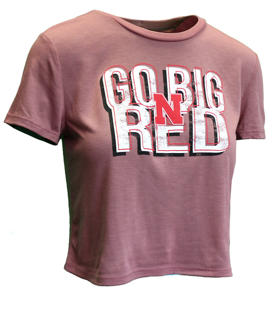 Ladies Go Big Red N Crop Top