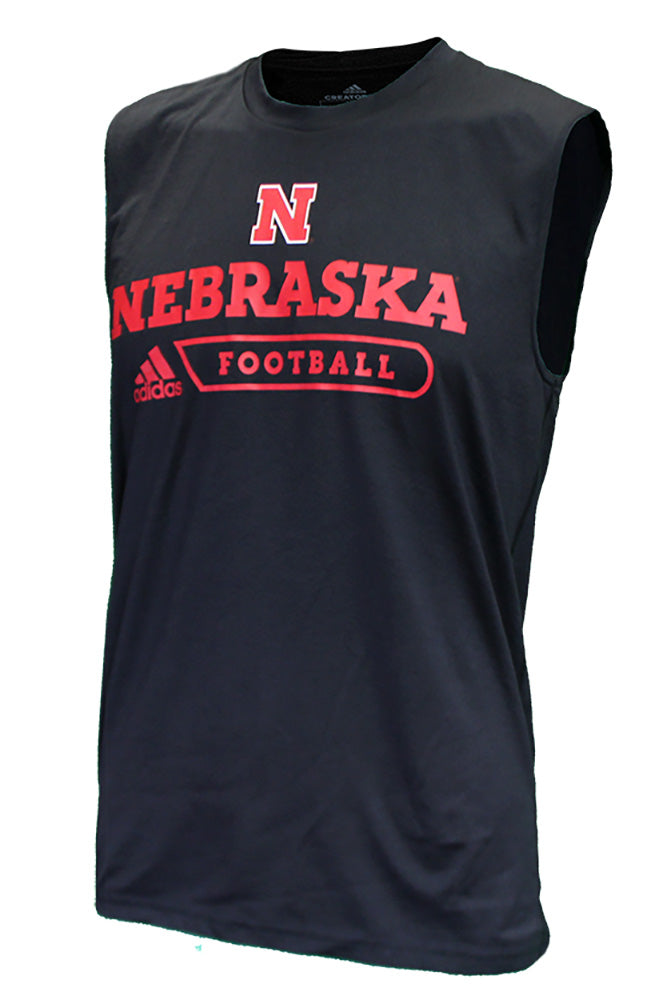 Adidas Nebraska Authentic Locker Muscle Tee