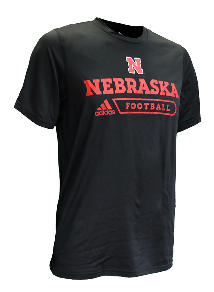 Adidas Nebraska Authentic Locker Tee - Black