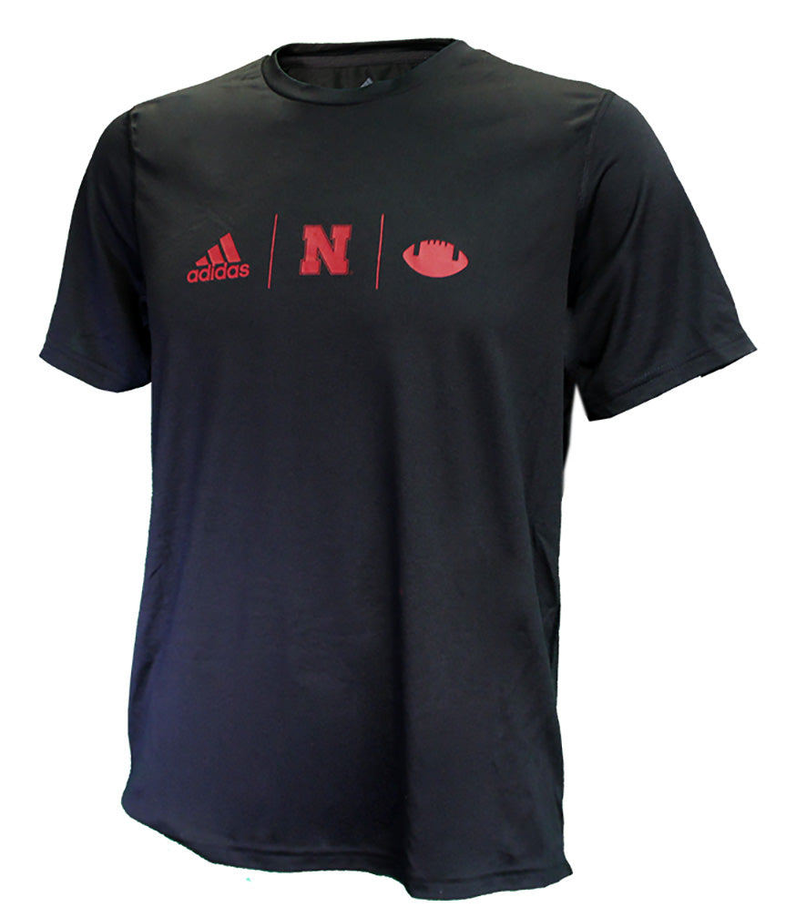 Adidas Nebraska Football TD Tee - Black