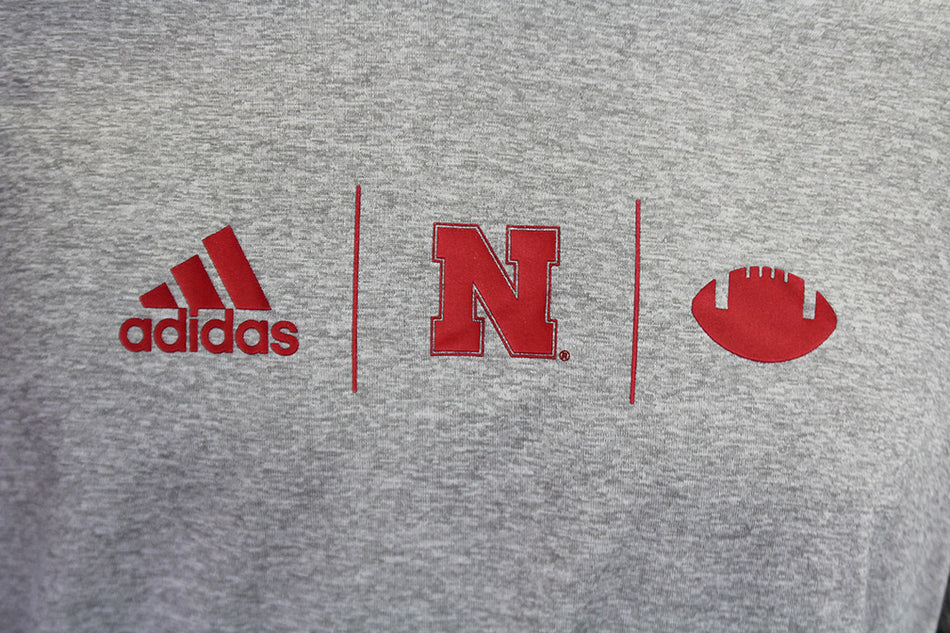 Adidas Nebraska Football TD Tee - Gray