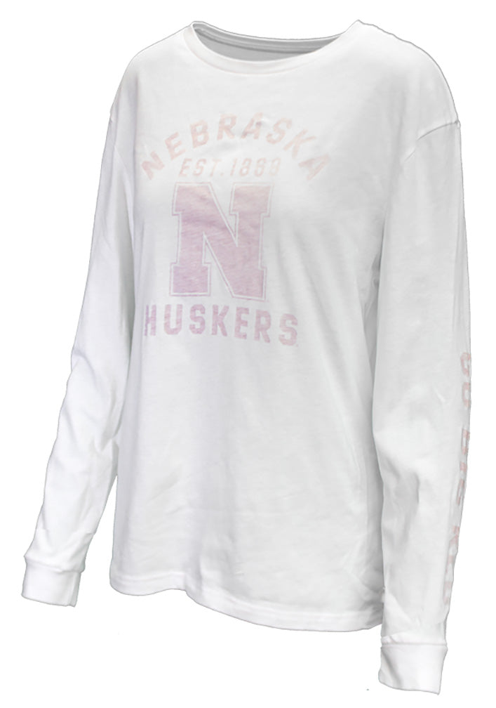 Adidas Womens NSide-Out Nebraska LS Tee