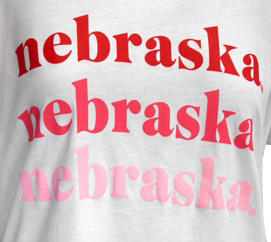 Womens Nebraska Repeat Everybody Chicka-d Tee