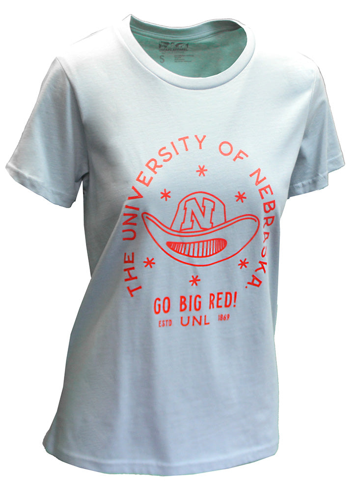 Womens UNL GBR Cowgirl Skyblue Tee