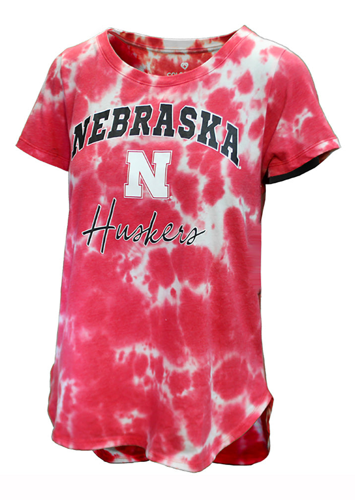 Ladies Huskers Jodi Tie Dye Tee