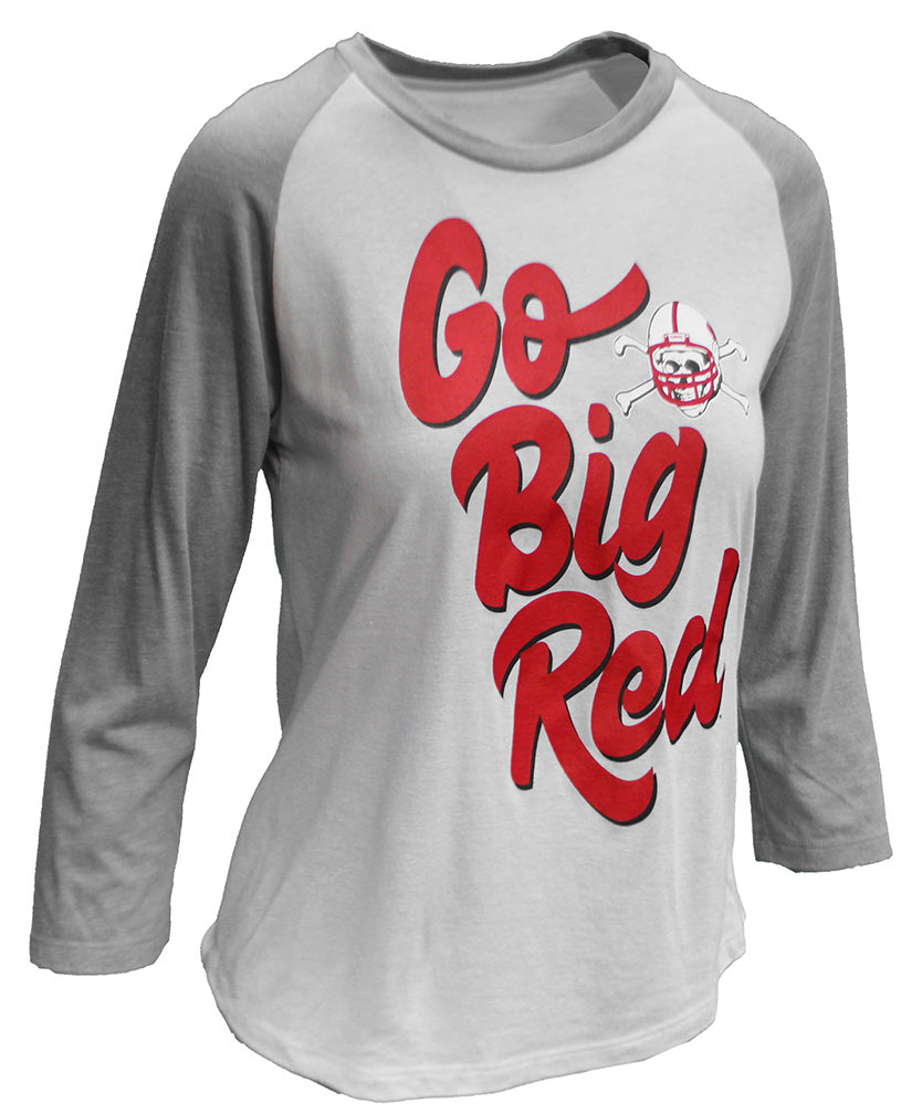 Adidas Womens Go Big Red  Blackshirts Raglan