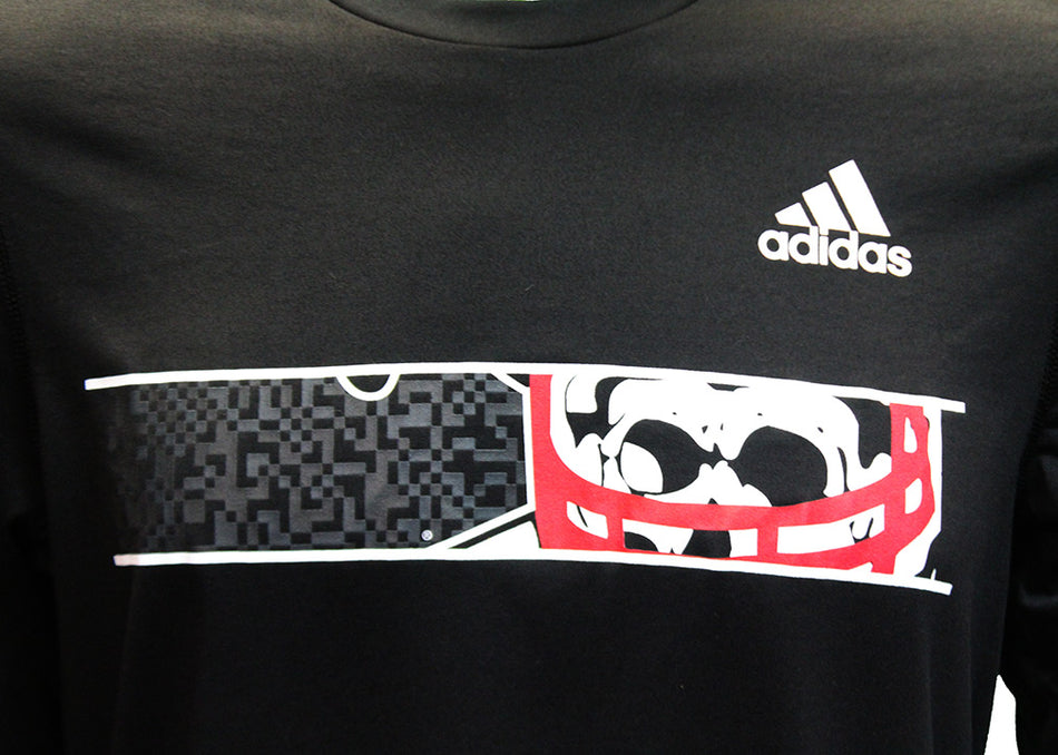 Adidas Mens Black Blackshirts Locker Mascot LS Creator