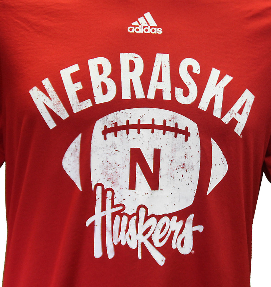 Adidas Nebraska Huskers Football Tee