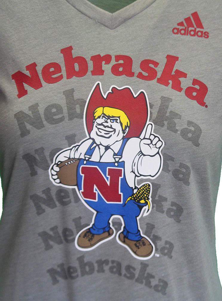 Adidas Womens Herbie Nebraska Reverb V-Neck