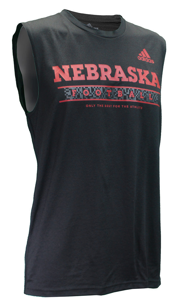 Adidas Nebraska Huskers Lockeroom Guns Tee 2022