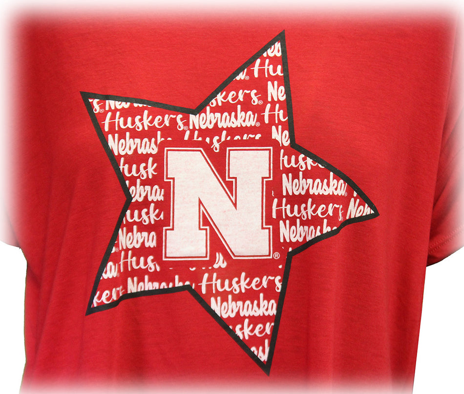 Womens Nebraska Star Top