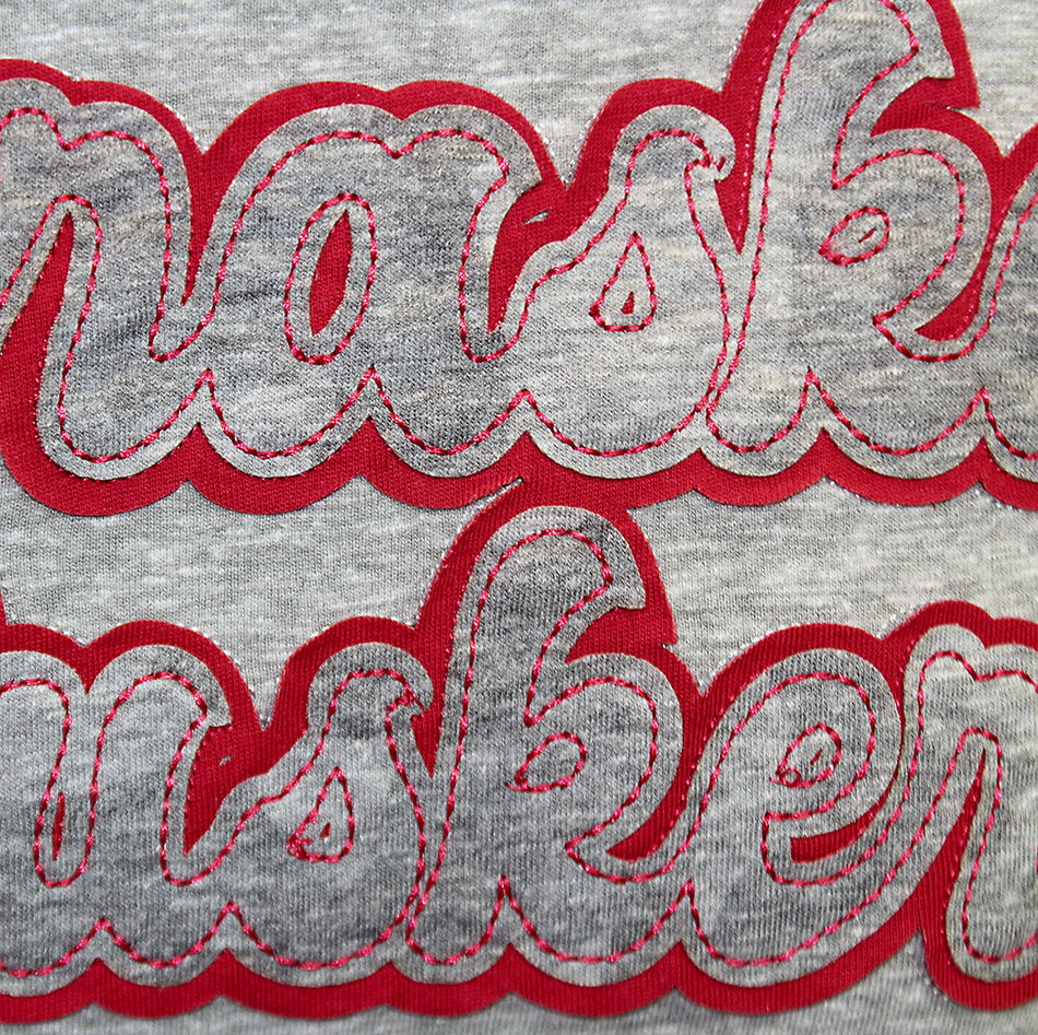 Womens Nebraska Holt LS Raglan